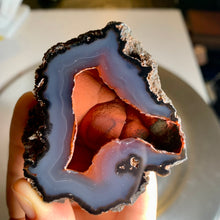 Load image into Gallery viewer, Rare found - high quality Argentina red fox agate geode pair with UV reaction