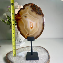Load image into Gallery viewer, High quality- agate slice with stand from Brazil