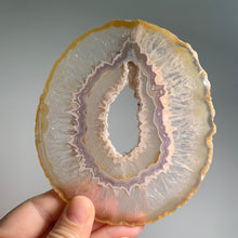 Load image into Gallery viewer, Rare - Hand pick Brazilian agate slice set  (4 pieces) / agate slabs and slices with druzy