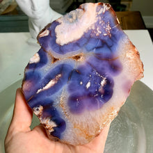Load image into Gallery viewer, Top quality - blue flower agate slab/ slice