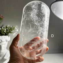 Load image into Gallery viewer, Natural Clear Quartz Crystal Tray - Minimalist Jewelry & Ritual Dish