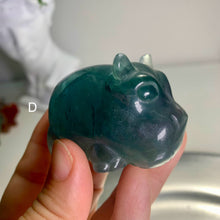 Load image into Gallery viewer, High quality - fluorite turtle/fluorite hippopotamus