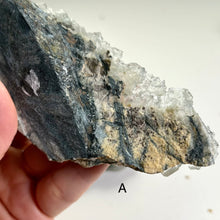 Load image into Gallery viewer, Self stand Glass Fluorite Crystal Cluster – Green Cubic Fluorite on Matrix (Piece A or B)