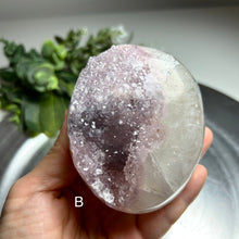 Load image into Gallery viewer, Top quality – Pink lavender amethyst geode from Uruguay with sparkling druzy