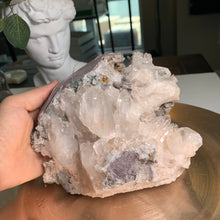 Load image into Gallery viewer, Rare - large size pink lemurian quartz cluster