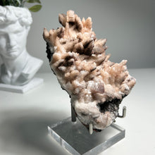 Load image into Gallery viewer, Large Pink Calcite Cluster with Dogtooth Crystals and Frosty Sparkling Matrix|Natural Mineral Decor and Heart Chakra Healing