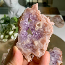 Load image into Gallery viewer, Top quality pink amethyst flower agate slab/ slice