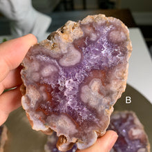 Load image into Gallery viewer, Top quality - pink amethyst flower agate slab/slice