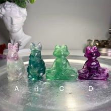 Load image into Gallery viewer, High quality - fluorite bunny / fluorite yoga frog
