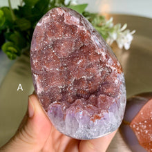 Load image into Gallery viewer, Rare - sugery rainbow amethyst freeform / Uruguay rainbow amethyst