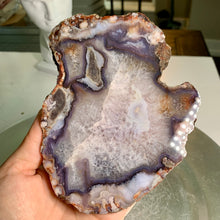 Load image into Gallery viewer, Top quality - blue flower agate slice / slab