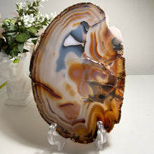 Load image into Gallery viewer, Top quality - bog size fire black agate slice / slab from Brazil