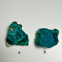 Load image into Gallery viewer, Natural Chrysocolla on Matrix from Peru | Blue Green Copper Mineral Specimens | Select A or B