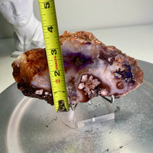 Load image into Gallery viewer, High quality- blue flower agate slab / slice ( natural color )
