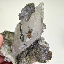 Load image into Gallery viewer, Calcite Crystal with Fluorite and Pyrite | Daye Mine China | Natural Mineral Specimen
