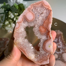 Load image into Gallery viewer, Top quality - pink amethyst slab / flower agate slab/ slice
