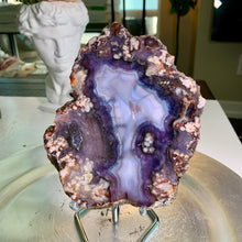 Load image into Gallery viewer, Top quality - blue flower agate slab / blue flower agate slice