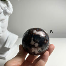 Load image into Gallery viewer, "Glacier Bloom" – Premium Blue Flower Agate Sphere