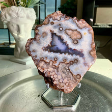 Load image into Gallery viewer, High quality - blue flower agate slab/ blue flower agate slice