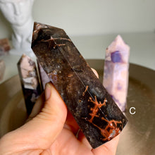 Load image into Gallery viewer, Rare - high quality blue flower agate towers / points