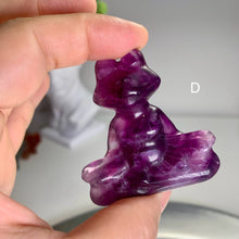 Load image into Gallery viewer, High quality - fluorite bunny / fluorite yoga frog