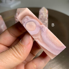 Load image into Gallery viewer, High quality- pink amethyst flower agate tower /point