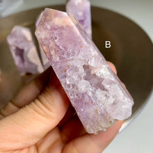 Load image into Gallery viewer, High quality - pink amethyst flower agate druzy towers