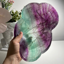 Load image into Gallery viewer, Huge Rainbow Fluorite Wavy Bowl - 10.5" Collector Specimen Statement Piece