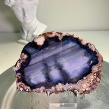 Load image into Gallery viewer, High quality - blue flower agate slab / slice (natural color)