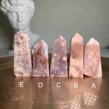 Load image into Gallery viewer, High quality- pink amethyst flower agate tower /point