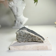 Load image into Gallery viewer, Calcite with Pyrite | Daye Mine, Hubei China | White Calcite Crystal with Golden Pyrite | Mineral Specimen