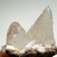 Load image into Gallery viewer, White Dog-tooth Calcite Cluster — Clear Pointed Calcite Crystals with Natural Sparklew