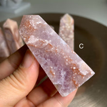Load image into Gallery viewer, High quality- pink amethyst flower agate tower /point