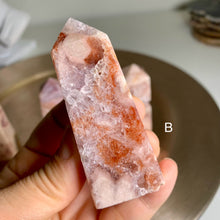 Load image into Gallery viewer, High quality - pink amethyst flower agate towers / points