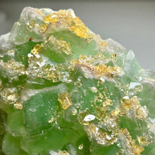 Load image into Gallery viewer, Green Fluorite with Golden Barite | Jiangxi, China