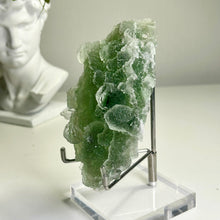Load image into Gallery viewer, Rare Green Botryoidal Fluorite from Xianghualing, Hunan – Nipple Fluorite Plate for Art Display and Mineral Collection