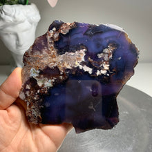 Load image into Gallery viewer, Top quality - blue flower agate slab/slice (natural color)