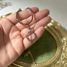 Load image into Gallery viewer, Vintage Heart Necklace | Czech Glass Bead Necklace | Romantic Boho Jewelry