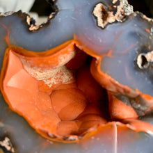 Load image into Gallery viewer, Rare - high quality Argentina red fox agate geode with UV reaction