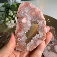 Load image into Gallery viewer, Top quality - pink amethyst slab / flower agate slab/ slice