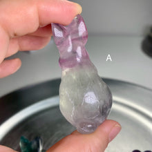 Load image into Gallery viewer, High quality - fluorite bunny / fluorite yoga frog