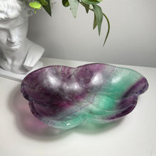 Load image into Gallery viewer, Huge Rainbow Fluorite Wavy Bowl - 10.5" Collector Specimen Statement Piece