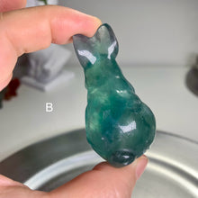Load image into Gallery viewer, High quality - fluorite bunny / fluorite yoga frog