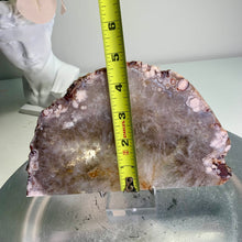 Load image into Gallery viewer, High quality- crystallized blue flower agate slab/ slice ( natural color)