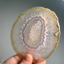 Load image into Gallery viewer, Rare - Hand pick Brazilian agate slice set  (4 pieces) / agate slabs and slices with druzy