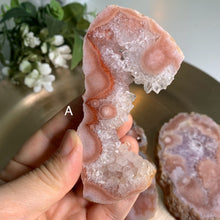 Load image into Gallery viewer, Top quality - pink amethyst flower agate slab/ slice