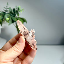 Load image into Gallery viewer, Hematoid Quartz Cluster with Secondary Crystal | Red Iron Included Quartz Point