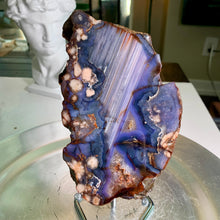 Load image into Gallery viewer, Top quality - blue flower agate slab / blue flower agate slice