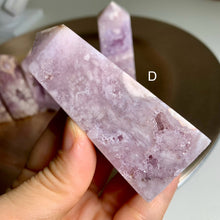 Load image into Gallery viewer, High quality - pink amethyst flower agate druzy towers
