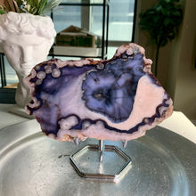 Load image into Gallery viewer, High quality - blue flower agate slab / slice
